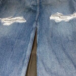 Arizona Jean Company Distressed Blue Wide Leg Jeans